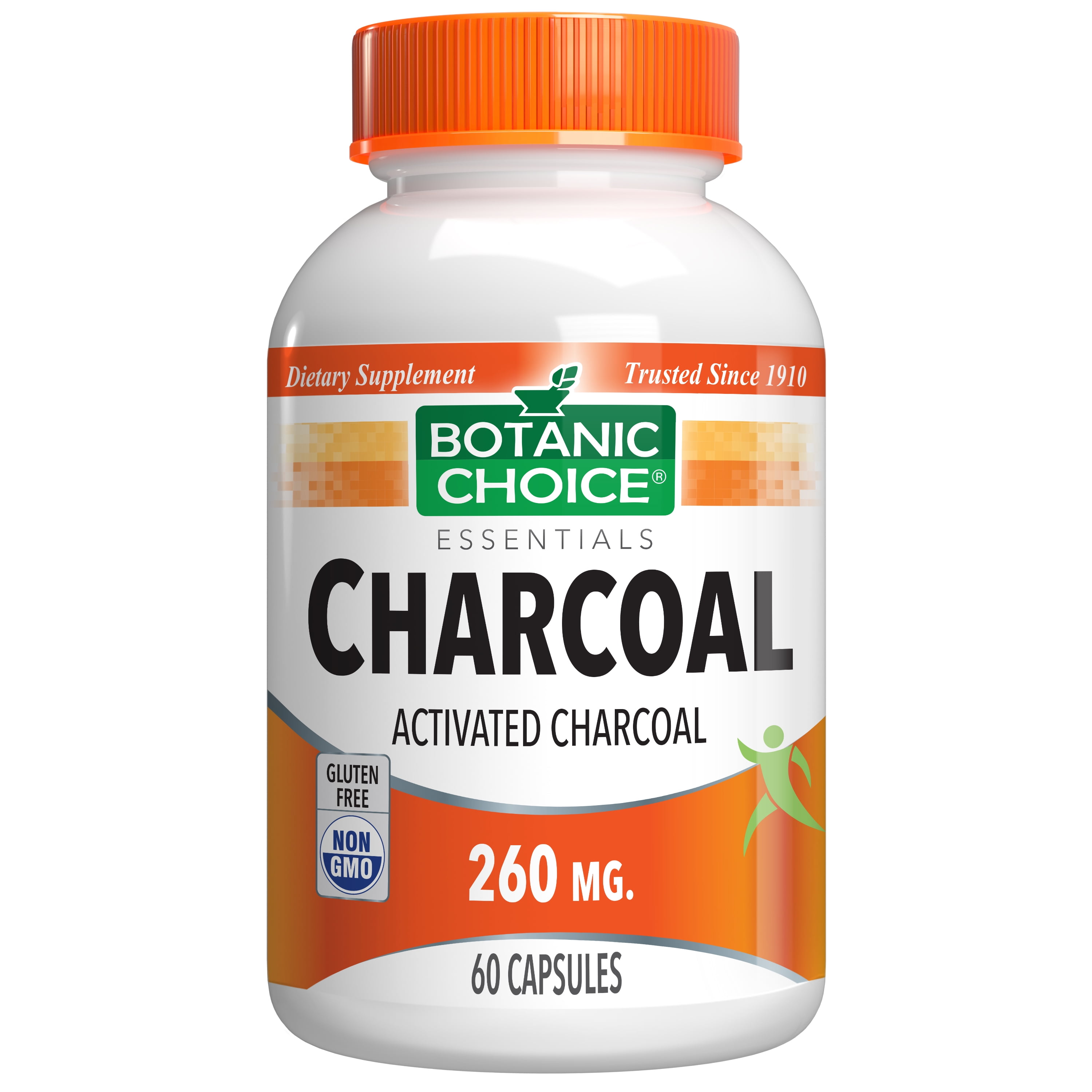 Botanic Choice Activated Charcoal Capsules 260 mg. Digestive Dietary