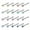 Nose Bone Shape, variant on 20G 20Pcs CZ Crystal Nose Studs Piercing Nose Bone Shape Nose Rings Stainless Steel Nose Piercing