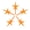 Orange, variant on National Artcraft LARGE Modern Plastic Star for Ceramic Christmas Trees - Crystal Clear (Pkg/5)