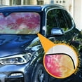 thumbnail image 3 of Colorful Tie Dye Car Windshield Sun Shade Foldable Car Front Window Visor Heat and UV Protection 57x31.5, 3 of 8