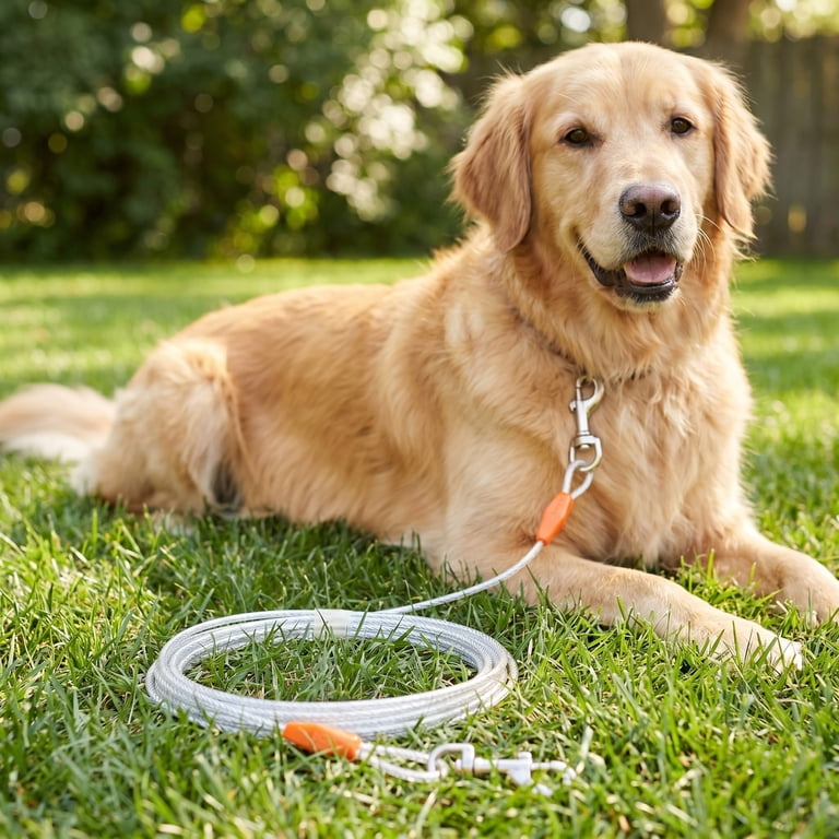 Vibrant Life Reflective Vinyl-Covered Tie-Out Cable for Dogs, 25 Ft photo 3
