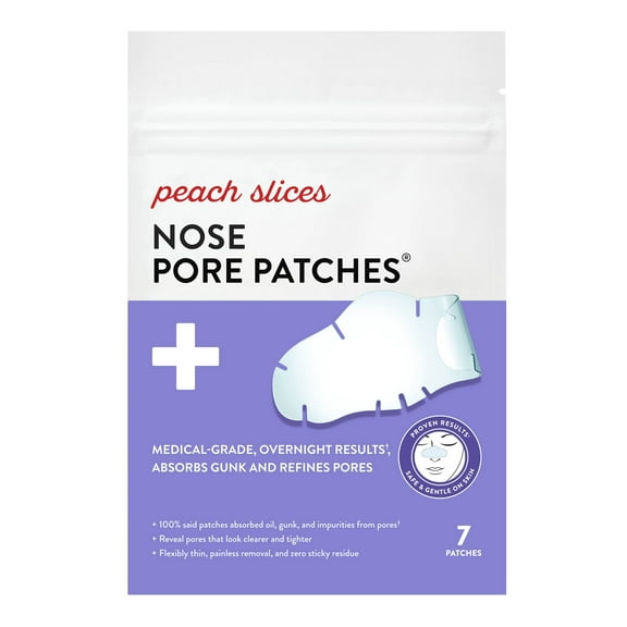 Peach Slices Nose Pore Patches, 7ct