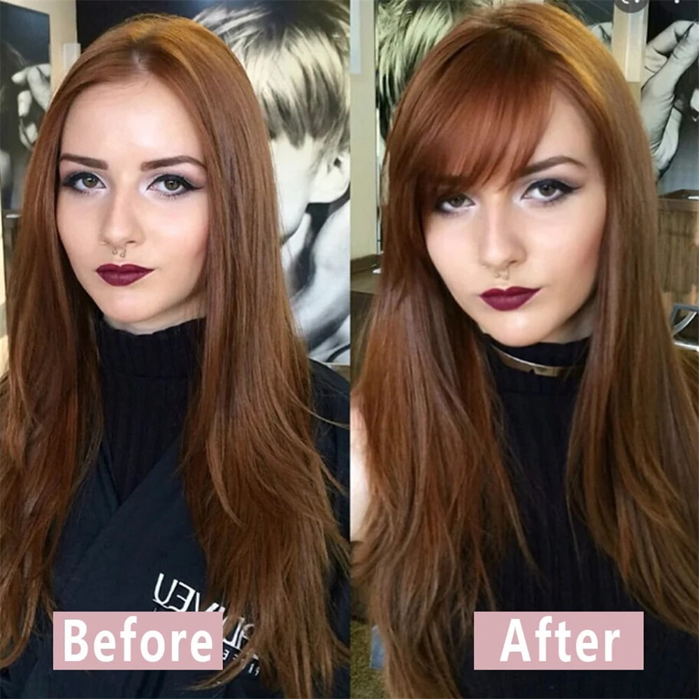 Synthetic Side Bangs Hair Extensions Clip In Side Bangs Fake Fringe Hairpiece