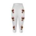 thumbnail image 3 of MKLEKYY Leggings deportivos para mujer, leggings deportivos casuales de moda con estampado de rugby para mujer, pantalones de yoga, leggings capri 2134, 3 of 3