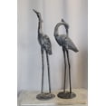 thumbnail image 2 of Aluminum Pair of Decorative Cranes, an Elegant Home Accent 26" x 11" x 48"H, 2 of 11