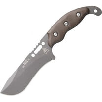 TOPS WDRXL-02 Wind Runner 5.25" Gray Full Tang Green Micarta Fixed Knife