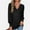 Black, variant on AXXD Women's Fashion Hoodies & Sweatshirts Black Basic Summer 2024 Trendy Long Sleeve Solid Color Comfortable Breathable V-Neck Shirt Tops