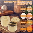 thumbnail image 2 of Salt and Pepper Bowl with Magnetic Lid Bamboo Salt and Pepper Box with Spoons Practical Salt and Spice Container Compact Seasoning Container for Salt Pepper Spice Sugar, 2 of 10