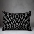 thumbnail image 2 of Creative Products Black Chevron 14x20 Spun Poly Pillow, 2 of 2