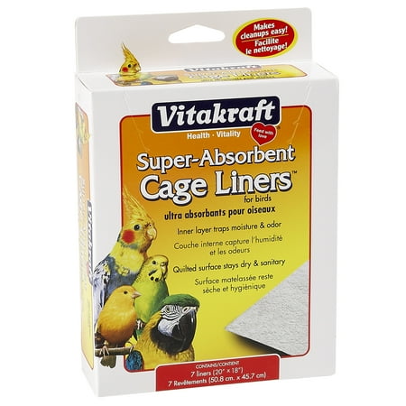 UPC: 0051233344782 | Vitakraft Cage Liners for Birds – For Parrot Parakeet Conure and Cockatiel Cages 7 Liners