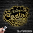 thumbnail image 3 of Craftnamesign Custom Casino Metal Wall Art LED Light, Playing Cards Sign, Custom Poker Name Sign, 3 of 5