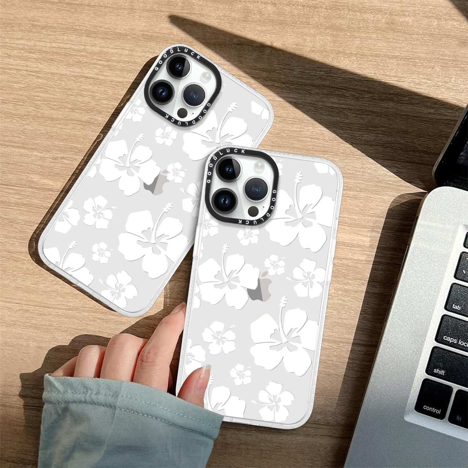Clear Floral Flower Case for iPhone 16 Pro Max 6.9