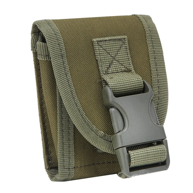 Bolsa multifunción de nailon verde para deportes al aire libre, táctica, multiusos, para encendedor de cigarrillos.