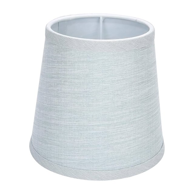 Pantalla De Lámpara De Tela Azul Claro Natural Elegante Compatible Con E14 Lámpara De Pantalla Lámpara De Chimenea Cubierta De La Casa Para Lámpara De Mesa Lámpara De Techo Lámpara De Pared Kearding HA013639-00