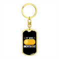 thumbnail image 4 of Unevitable Crypto Stainless Steel or 18k Gold Premium Swivel Dog Tag Keychain, 4 of 8