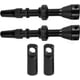 thumbnail image 2 of Tubeless valves for bicycles, 60 mm, aluminum alloy, bicycle valves, stem caps, kits for tubeless bicycle tires, black, 2 of 5