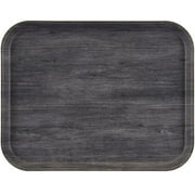 Cambro 1520DC815 Decor Series 15" x 20" Charcoal Gray Fiberglass Camtray - 12/Pack