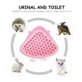 thumbnail image 4 of OUNONA Rabbit Litter Box Corner Plastic Pan for Chinchilla 1Set, 4 of 8