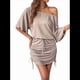 thumbnail image 2 of Vestidos de Mujer con Mangas Murciélago Laterales y Cordón Ajustable, Color Caqui, Talla XL, 2 of 10