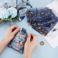 1 Set 50Pcs Gold Stamping Moon & Star Organza Drawstring Gift Storage ...
