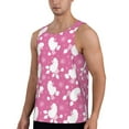 thumbnail image 2 of Fotbe Cute Poodle Dog Pattern Men's Quick Dry Workout Tank Top Gym Muscle Tee Fitness Bodybuilding Sleeveless T Shirt Breathable Workout Shirt-X-Large, 2 of 9