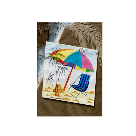 3dRose, Beach Destination, 15x22 Hand Towel