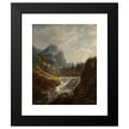 thumbnail image 2 of Johan Christian Dahl 15x18 Black Modern Framed Museum Art Print Titled - Norwegian Landscape (1822), 2 of 5