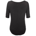 thumbnail image 2 of FashionOutfit Women's Basic Solid Scoop Neck Short Sleeve Big Plus Size Top, 2 of 3