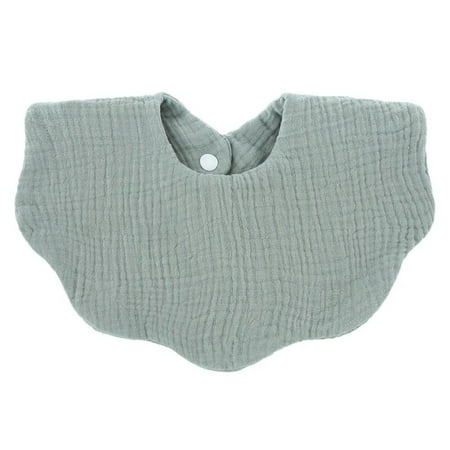 1pc Solid Colour Baby Bib Soft Pure Cotton Newborn Burp Cloth Infants Saliva Towel Feeding Bib Baby Apron Bandana Baby Item A-2