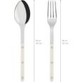 thumbnail image 4 of SABRE PARIS - 2-Piece Serving Set - Bistrot Collection - Large Fork & Large Spoon - Stainless Steel & Nylon - Dishwasher Safe - Ivory - Brilliant Finish, 4 of 4