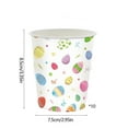 thumbnail image 3 of MXTPOV 10pcs Paper Cups, Paper Disposable Cups for Party, Easter Paper Cups for Table Decor, Exquisite Easter Eggs Printed Cups, Easter Decorations, 3 of 5