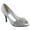 Light Grey, variant on Lunar Womens Sienna Diamante Court Shoes