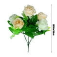 thumbnail image 3 of PATLOLLAV Artificial Flowers,Mother's Day Rose Simulation Bouquet Large Bundle Of 6 Head Living Room Dining Table Ornament Flowers for Mother's Day Wedding Anniversaries Party Indoor Decoration, 3 of 6