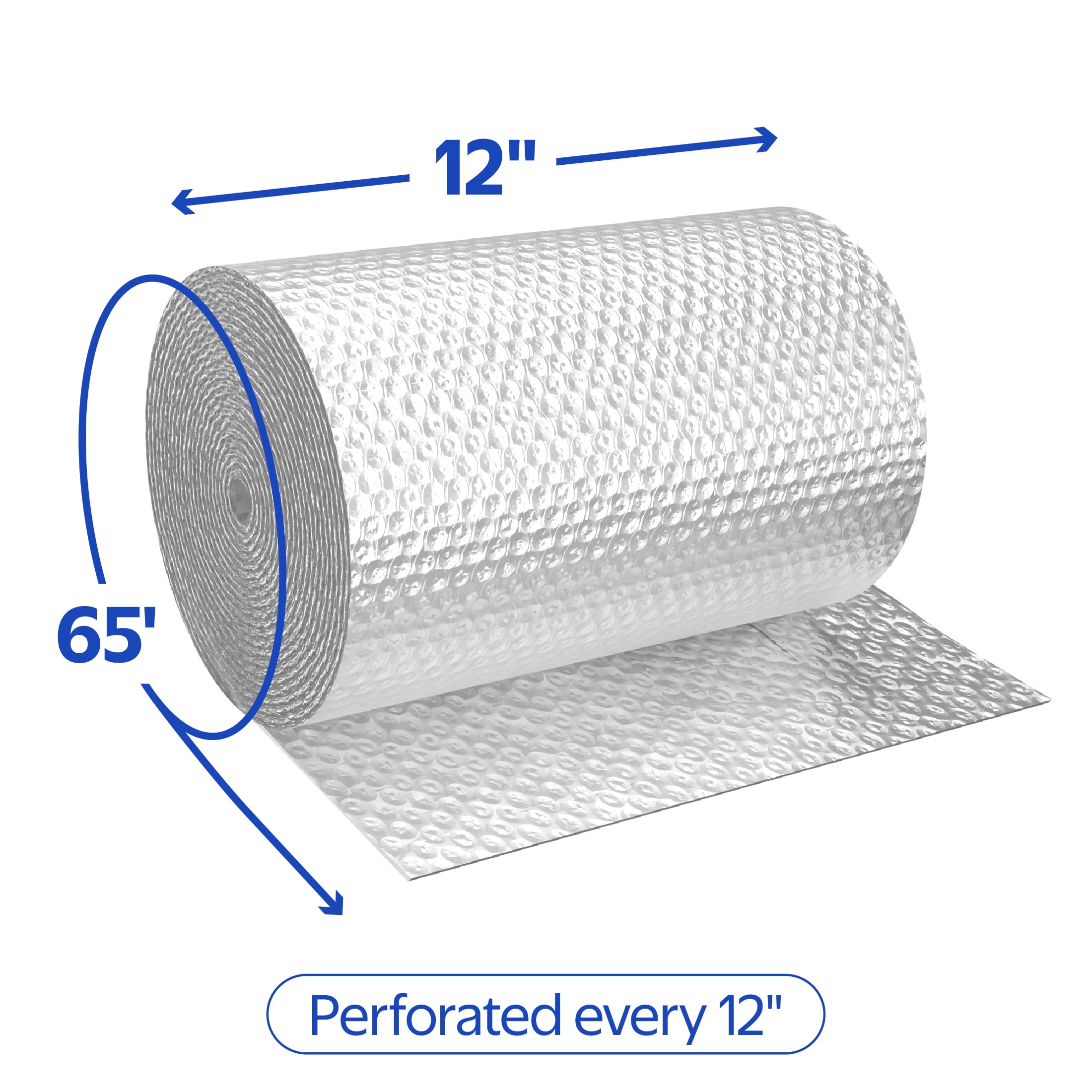 Walmart Bubble Cushion Roll, Clear, 12" x 65'