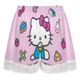 thumbnail image 5 of Hello Kitty Womens Lace Boxer Pajamas Shorts Soft Elastic Waist Lounge Shorts Printed PJ Bottoms, 5 of 7
