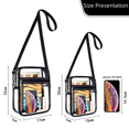 thumbnail image 2 of Sac Messager transparent en PVC pour Femmes Sac de Gelée Joker simple Imperméable Petit Sac Carré Fabricants en stock, 2 of 7