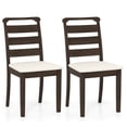 thumbnail image 1 of Costway Modern Dining Chair Set of 2 Upholstered Farmhouse Chairs with Rubber Wood Frame, 1 of 8