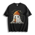 thumbnail image 5 of Tnhcen 2025 Women's Halloween Cute Print Cotton T-Shirt - Round Neck Short Sleeve Basic Tops Plus Size S-2XL Fall Festival Wear Costumes, 5 of 5