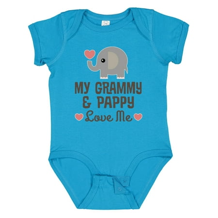 

Inktastic My Grammy and Pappy Love Me Grandchild Gift Baby Boy or Baby Girl Bodysuit