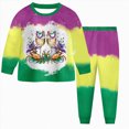 thumbnail image 2 of KPOPLK Toddler Baby Boy Clothes Carnival Print Long Sleeve Sweatshirt Pullover Tops and Jogger Pants Cute Fall Winter Outfit(5-6 Years,), 2 of 7