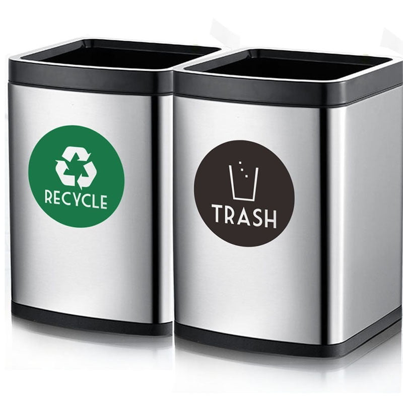 Trash can sticker 12Pcs Recycle Sticker Trash Bin Label Garbage Sorting