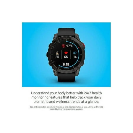 Garmin - epix (Gen 2) GPS Smartwatch 33mm Fiber-reinforced polymer - Titanium