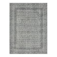 thumbnail image 1 of Madison Park 96x120" Moroccan Bordered Global Woven Fabric Area Rug in Gray, 1 of 8