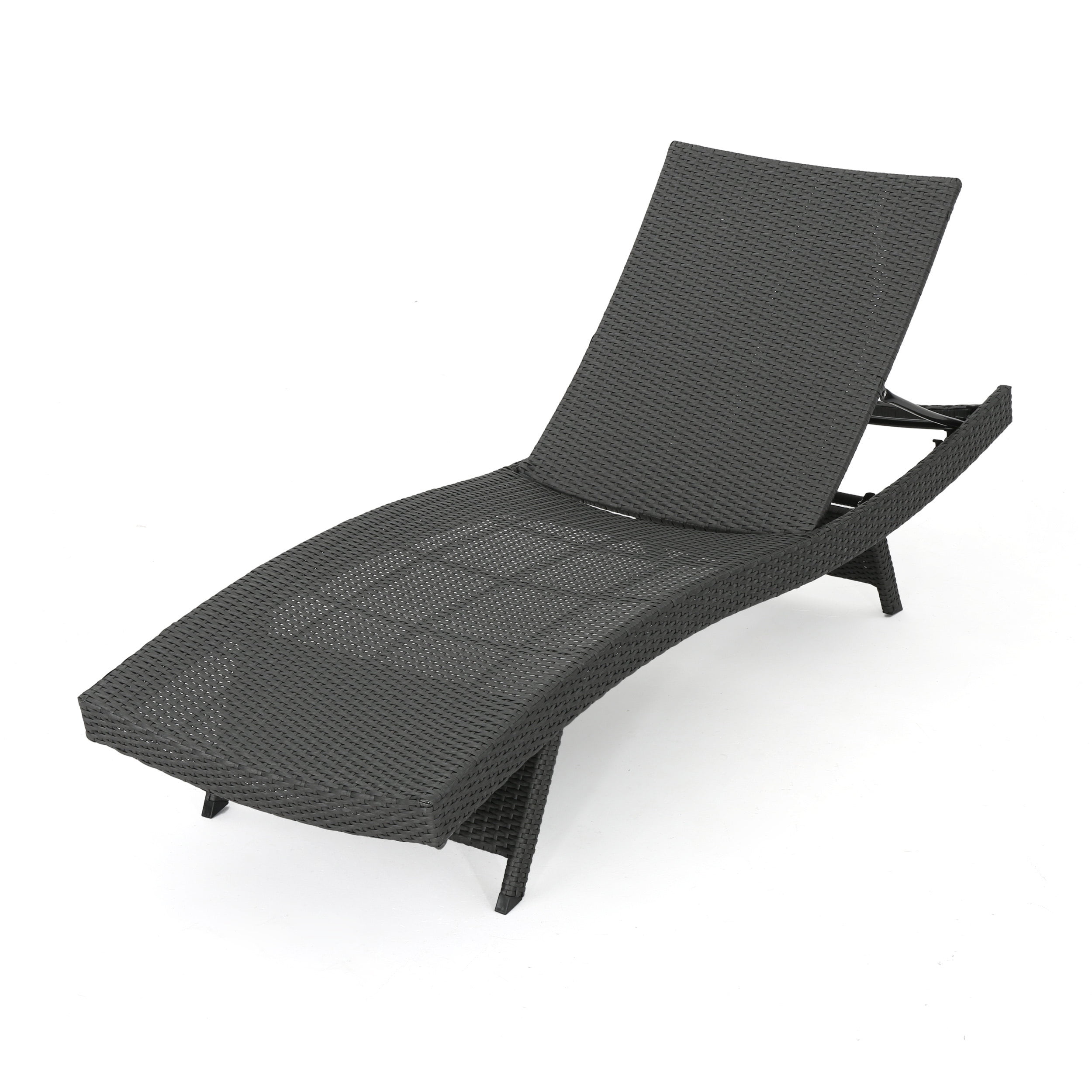 Anthony Wicker Lounge with Cover, Grey