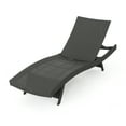 thumbnail image 4 of Noble House Anthony Outdoor Wicker Armless Adjustable Chaise Lounge, Set of 2, Grey, 4 of 10