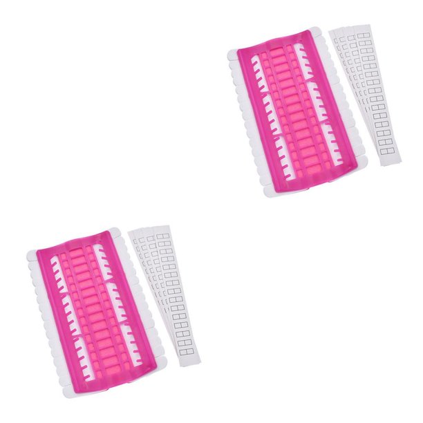 Ounissouiy Nuevas herramientas de costura, conjunto de herramientas de costura de línea de punto de cruz, soporte de de coser, organizador Rosa roja 2piezas