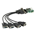 thumbnail image 1 of StarTech.com 4-port PCI Express RS232 Serial Adapter Card, PCIe RS232 Serial Host Controller Card, PCIe to Serial DB9, 16950 UART, Low Profile Desktop Expansion Card, Windows, macOS, Linux - Full/Low-Profile (PEX4S953LP) - Serial adapter - PCIe low profile - RS-232 x 4, 1 of 11