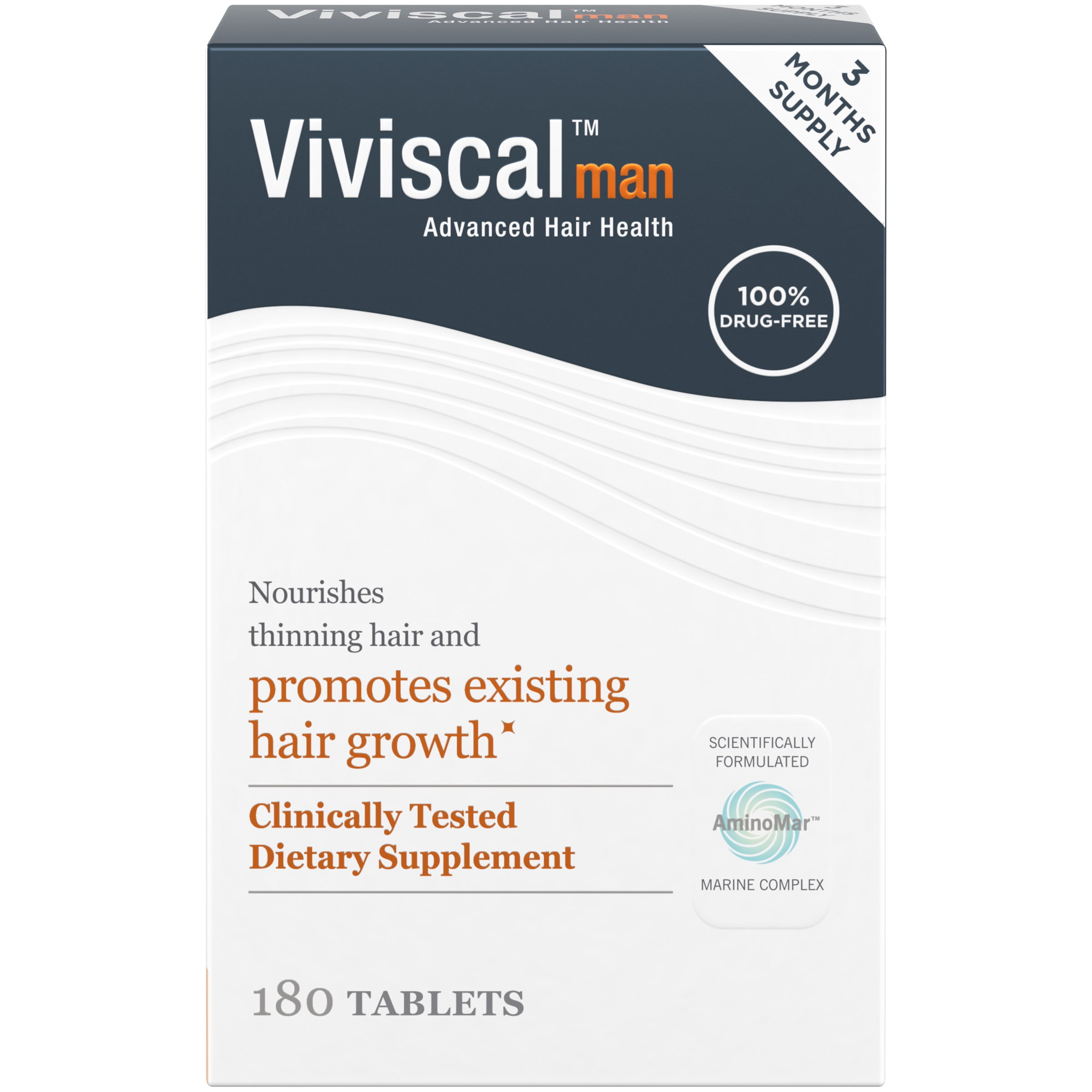 Viviscal Man Hair Growth Supplement 180 Tablets Walmart Com