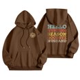 thumbnail image 1 of WEAIXIMIUNG Robe Sweat à Manches Courtes pour Femmes Col Rond Décontracté avec Poche Imprimé Lettres Anglaises, 1 of 5