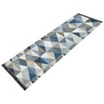 thumbnail image 2 of Modern Simple Triangles Bedside Runner Rug 2'x 6' Non Slip Carpet Floor Mat Area Rug, 2 of 8